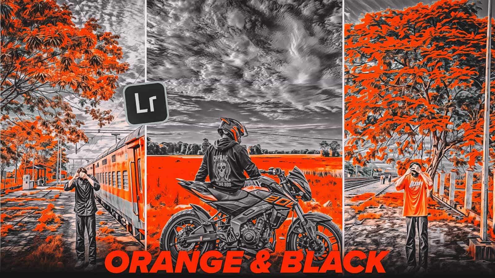 Orange and Black Free Lightroom Preset